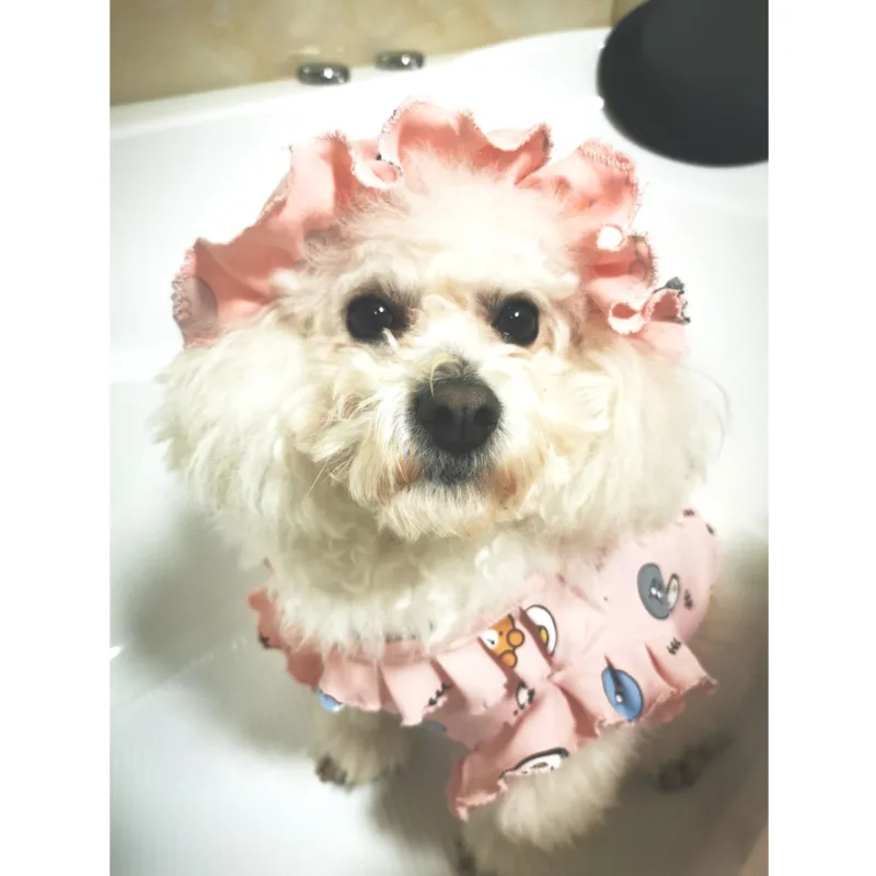 

Pet Clothes 100% Cotton Dog Supplies Clothing Pajamas Home Clothing Suit New Method Dou Fat Dog Cool Feeling Sleeveless Lovely