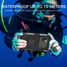 niversal Professional Diving Phone Case For iPhone SONY Motorola Coque 15M Waterproof Depth Cover For Samsung  Xiaomi Huawei