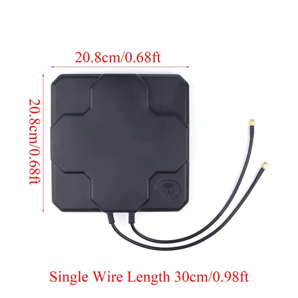 FR&RU Warehouse 18dBi Outdoor 4G LTE Antenna High Gain 698-2690MHz Antenne Dual SMA Male For Router Signal Repeater Amplifier