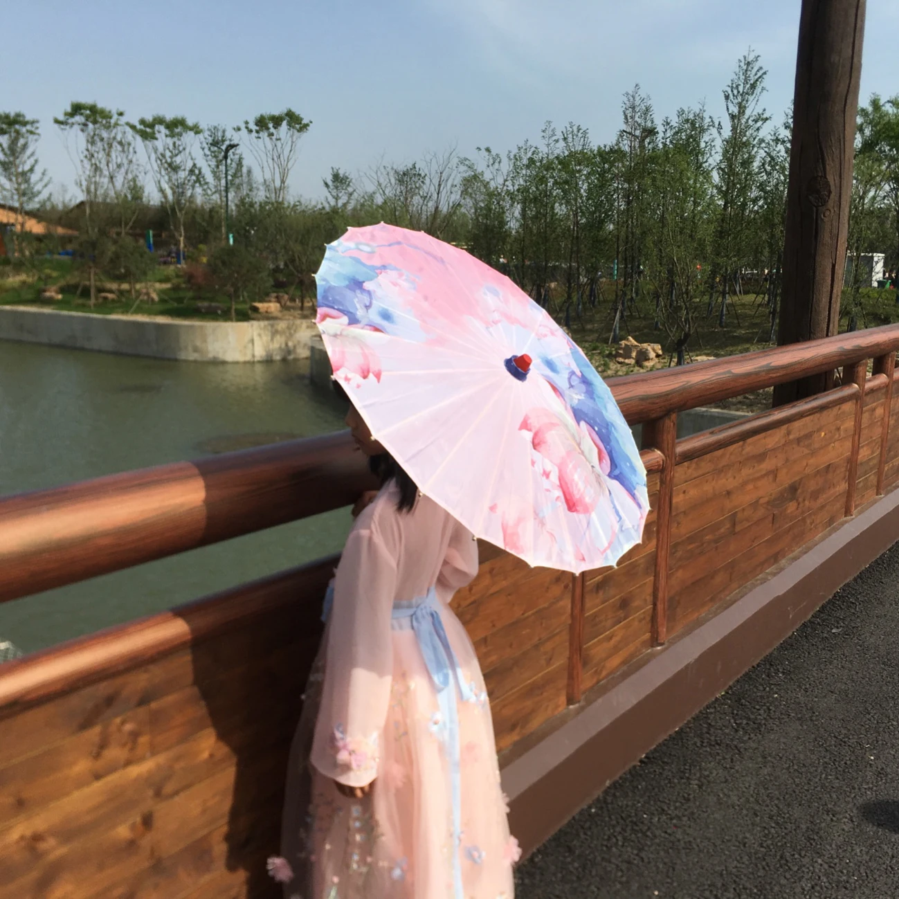 Детский мини-зонтик в китайском стиле Hanfu для фотосъемки девушек зонт древнего