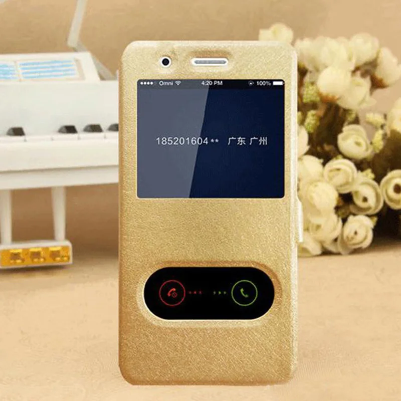 Задняя чехол для Huawei P9 Lite телефона мини-чехол SLA-L22 вид окна флип мини 5 0 &quotчехол