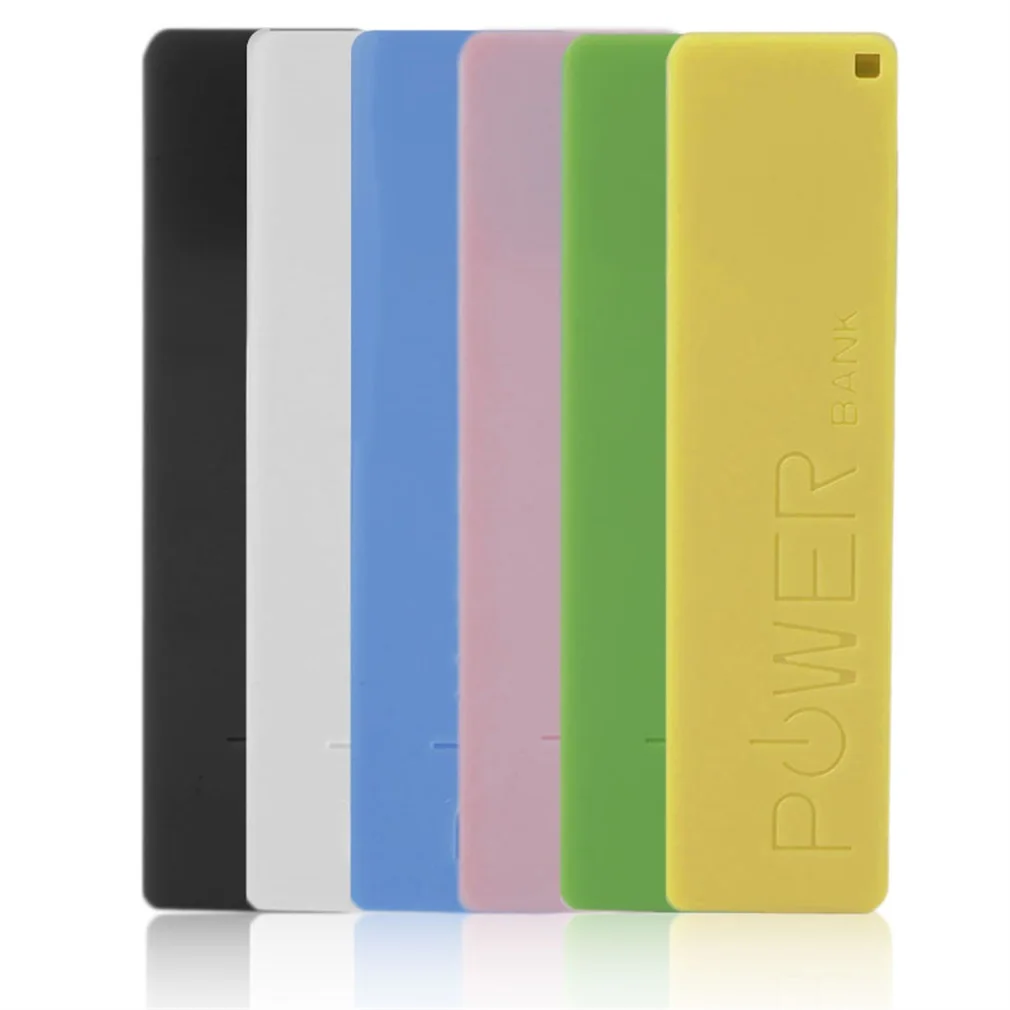 

2600MAH Portable Size 1 18650 Battery External Power Bank Backup Battery Charger Power Bank Case For Smart Phones