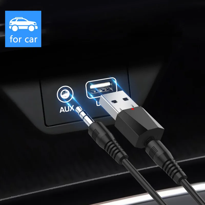 Беспроводной Bluetooth 4 2 приемник передатчик 3 5 мм разъем AUX стерео аудио USB адаптер