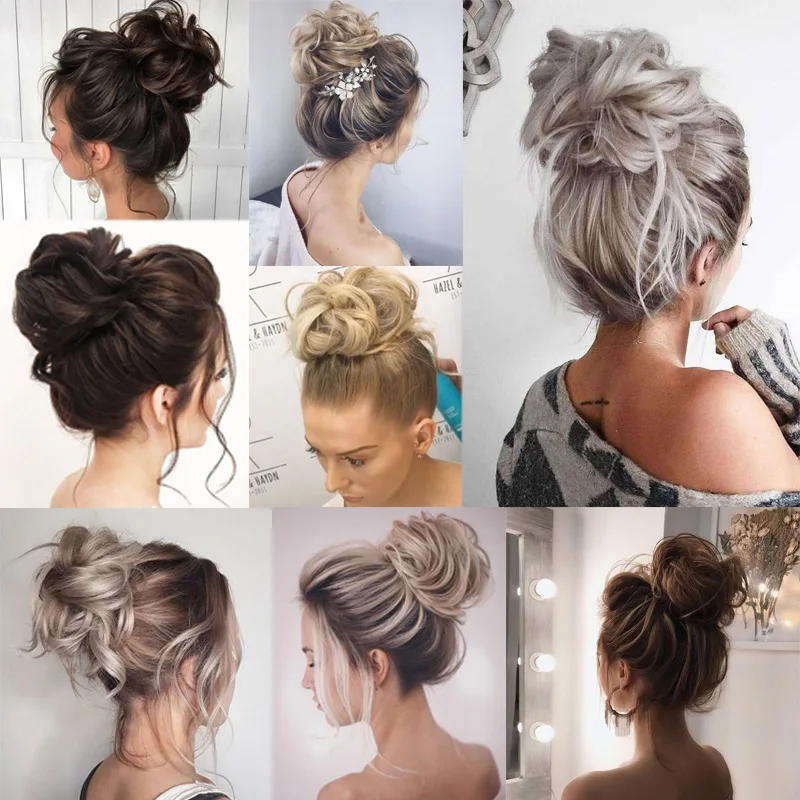 Парик AILIADA женский термостойкий эластичная резинка кудрявые накладные волосы