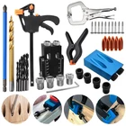 Кондуктор для винтов с карманным отверстием, 15 градусов, набор для столярных работ, Столярный инструмент для столярных работ, инструмент с косым отверстием, углокатор