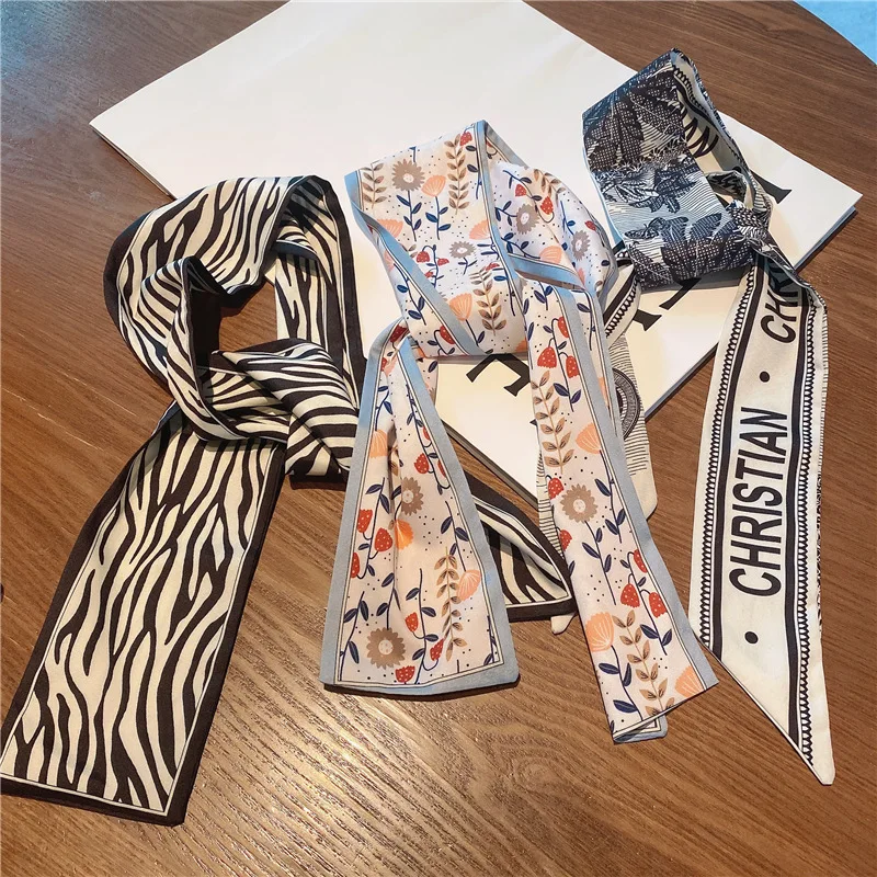 

Long Hair Bows Scarf Headscarf Fashion Hair Ties Ribbons Multifunctional Headband Bandana Elastic Hair Accessories For Women