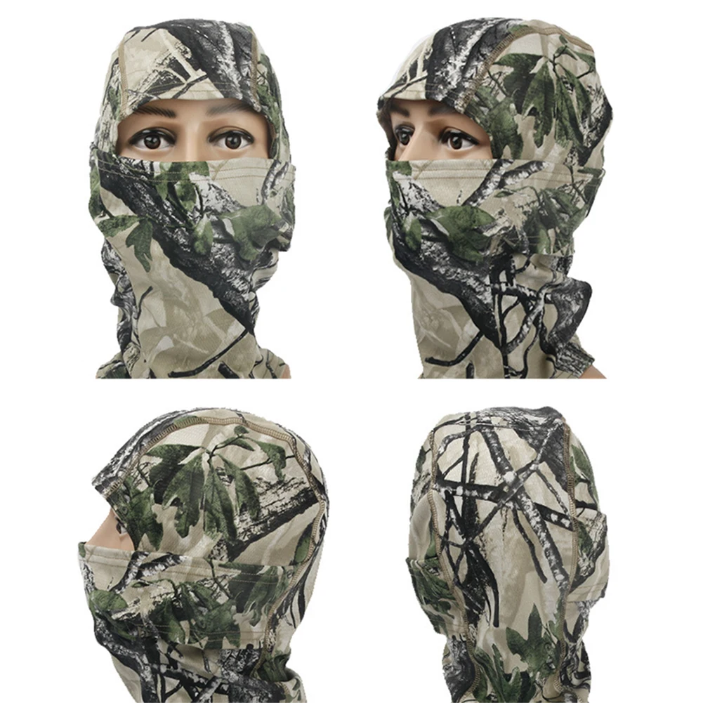 Охотничья камуфляжная тактическая маска Балаклава Лыжная с полным лицом