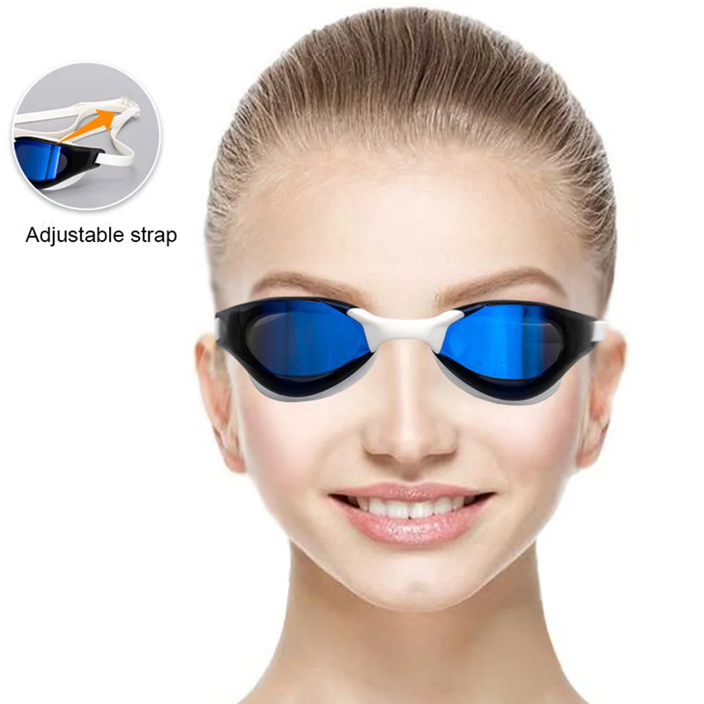 

Adult Swimming Goggles Professional Waterproof Plating Clear Double Anti Fog Anti UV Men Women Eyewear Swim Glasses