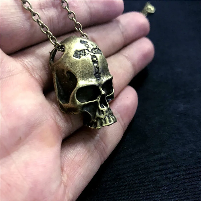 

Retro Hip-hop Punk Stainless Steel Bronze Skull Various Fashion Men and Women Couple Birthday Gift Pendant Necklace Jewelry