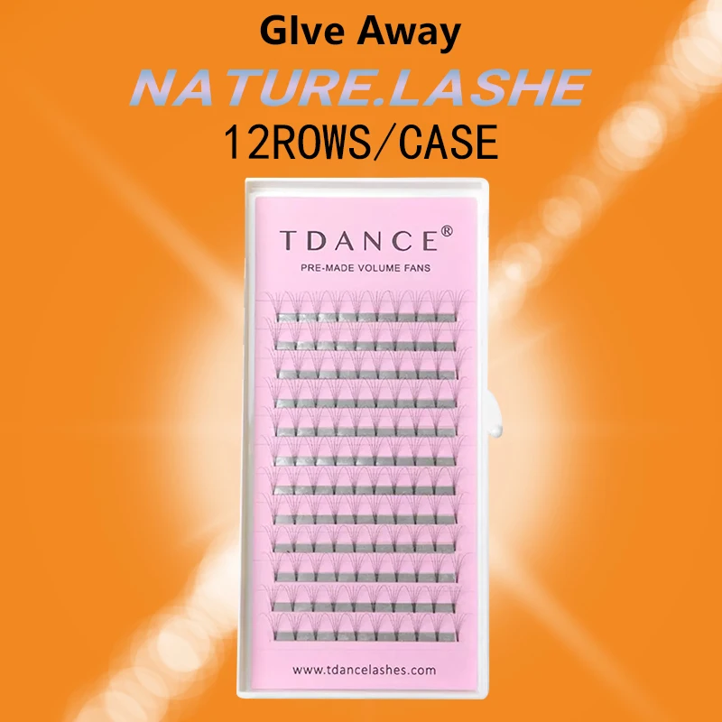 TDANCE nature lashes Premade объем вентиляторы idividual наращивание ресниц 16 17 мм короткий