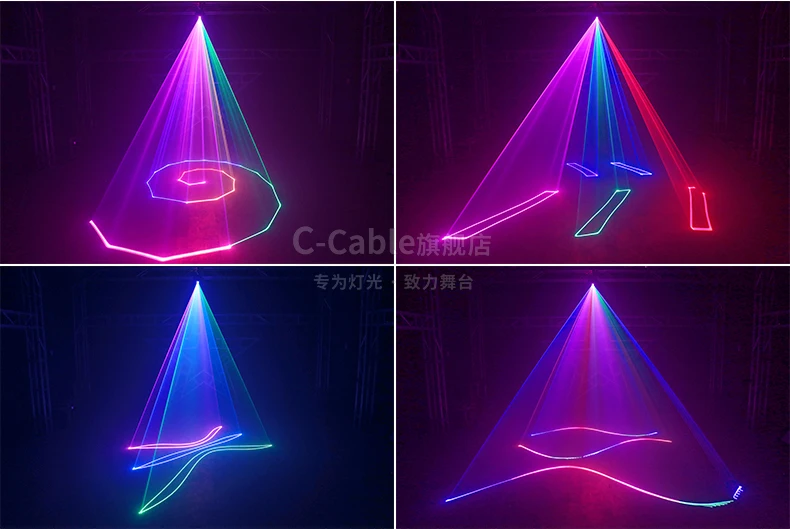 Бесплатная доставка RGB лазерное шоу программируемый 1 Вт Лазерный Рождественский