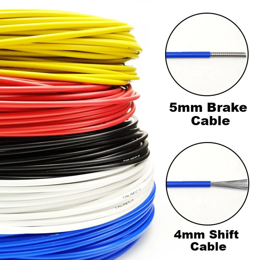 2m 4mm/5mm Bike Brake Housing/Shift Housing Cable Line Bicycle Derailleur For MTB Road | Спорт и развлечения
