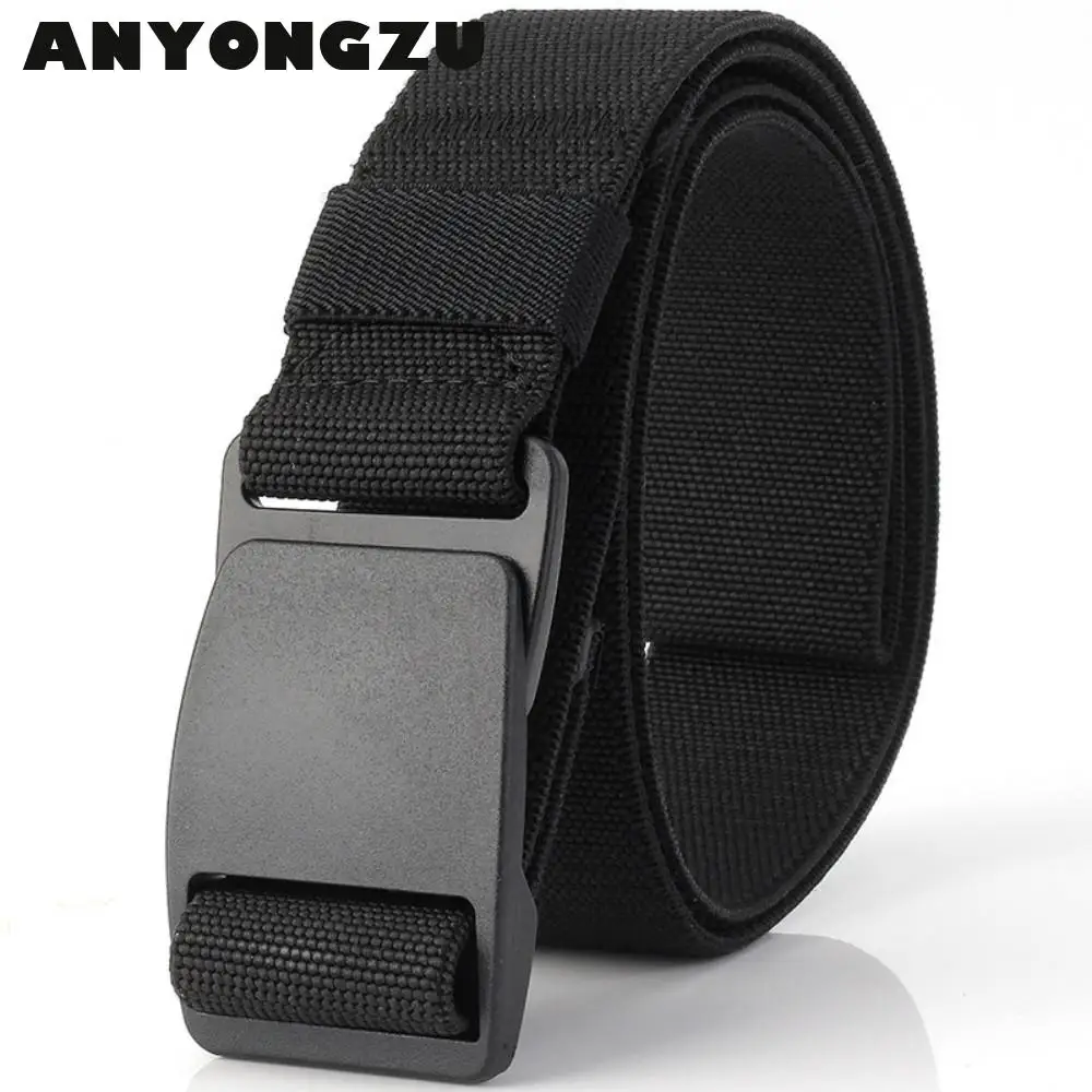 Новинка 2020 Стильный трикотажный тканый Овальный мужской ремень с пряжкой