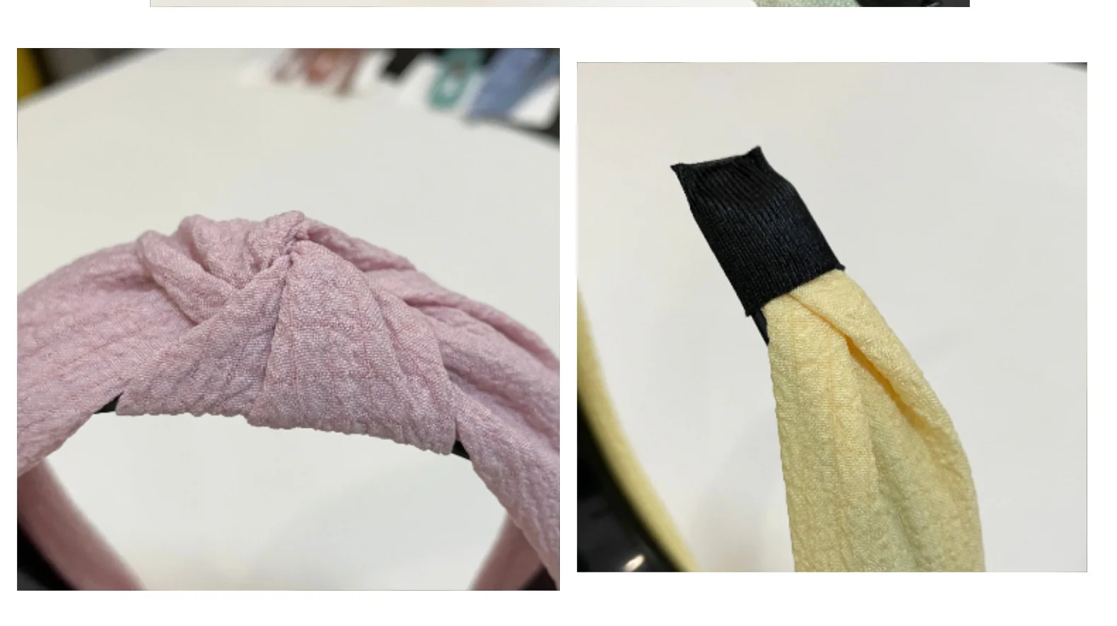 Ободок для волос женский летний тонкий однотонный