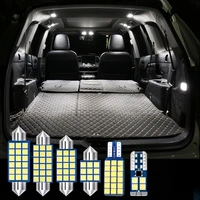 suitable for kia niro 2017 2018 2019 2020 8pcs car led light bulb interior reading light trunk license plate vanity mirror light