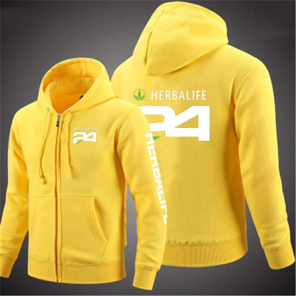 Herbalife модная мужская повседневная толстовка с капюшоном и длинным рукавом |