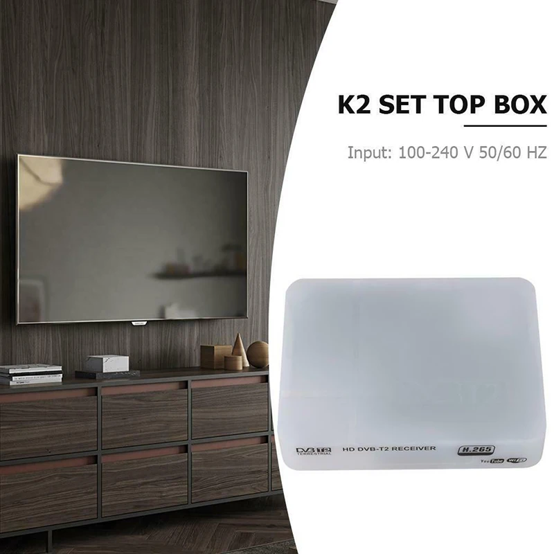 K2 смарт ТВ приставка приемник Mpeg4 H.264/H.265 Dvb-T2 цифровой наземный приемник Full-Hd цифровой телеприставка поддержка Wifi антенна