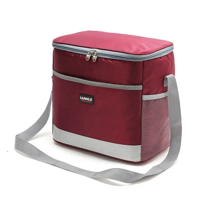 25L Red wine Высокая емкость Термосумка для пищи Мужская водонепроницаемая сумка-холодильник из ткани для еды холодильник на открытом воздухе женская коробка для пикника мужская сумка для пикника - Цвет: 25L Red wine
