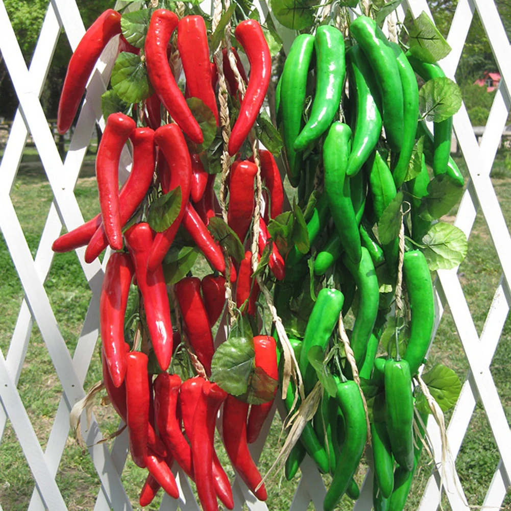 Artificial Fruit Foam Vegetable Corn Pepper Garlic Hanging Photo Prop Home Decor | Дом и сад