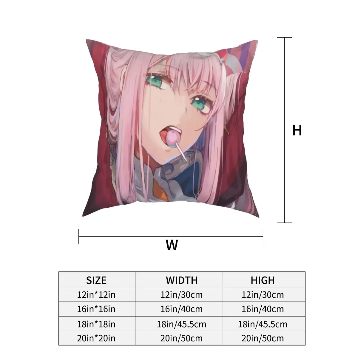 Ноль два Darling в Franxx наволочка с аниме на подушку подарок покрывало кровать лучшая