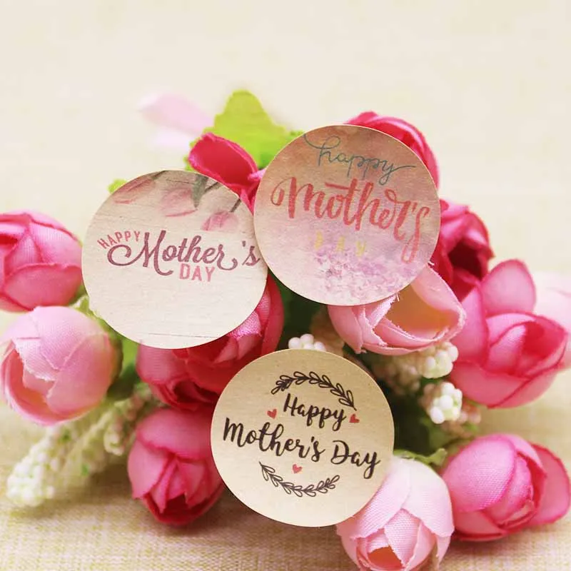 Самоклеящаяся этикетка для подарков на день рождения 3 см 200 шт.|Упаковка и стойки