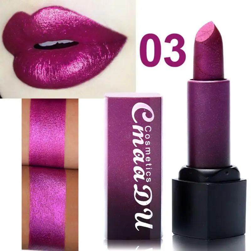 Metal Color Matt Lipstick Sexy Big Lip Nude Long Lasting Make Up Waterproof Shimmer Tint Cosmetics Makeup TSLM1 |