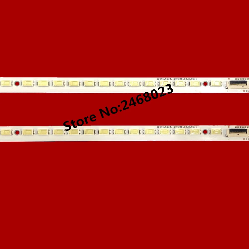 2 шт. светодиодная лента подсветки для KLV-46HX80 LJ64-02639A SLS46-5630-120/240-1D-A B-REV1 SLS46 5630 120/240 A B