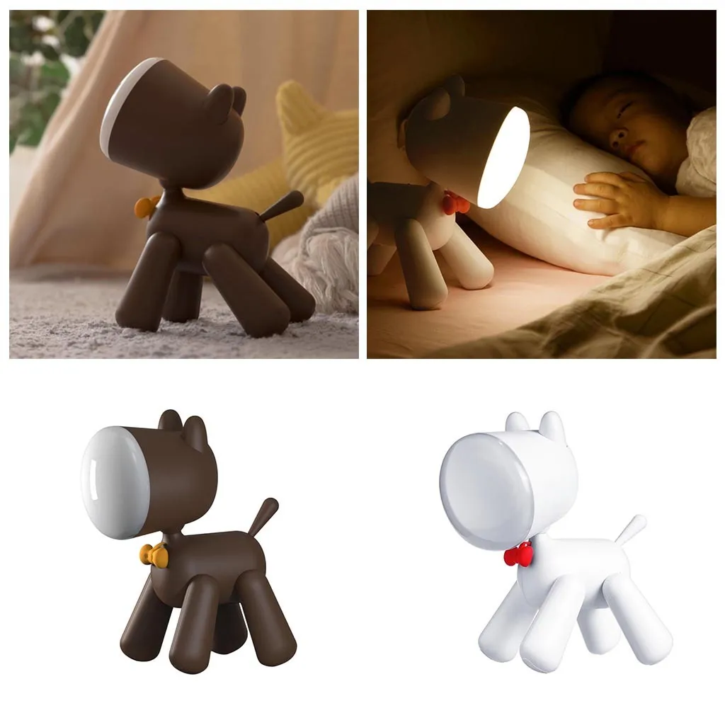 Светодиодная лампа JOYLOVE для щенков Настольный светильник белого цвета с USB