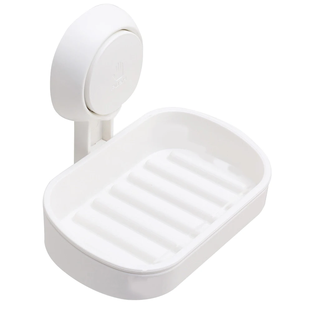 

Modern Accessories Kitchen Storage Rack No Drilling Soap Dish Bathroom Holder Toilet Easy Clean Plate Wall Mounted Suction Cup