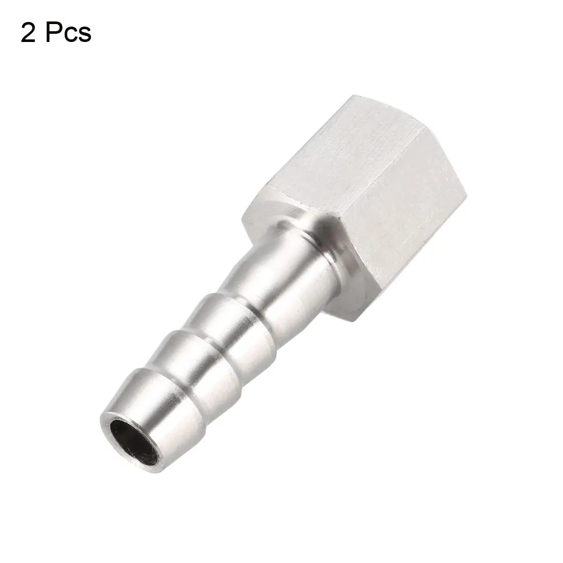 

uxcell 2Pcs Stainless Steel Barb Hose Fitting Connector Adapter 8mm Barbed X G1/8 Female Pipe for air water fuel oil etc.
