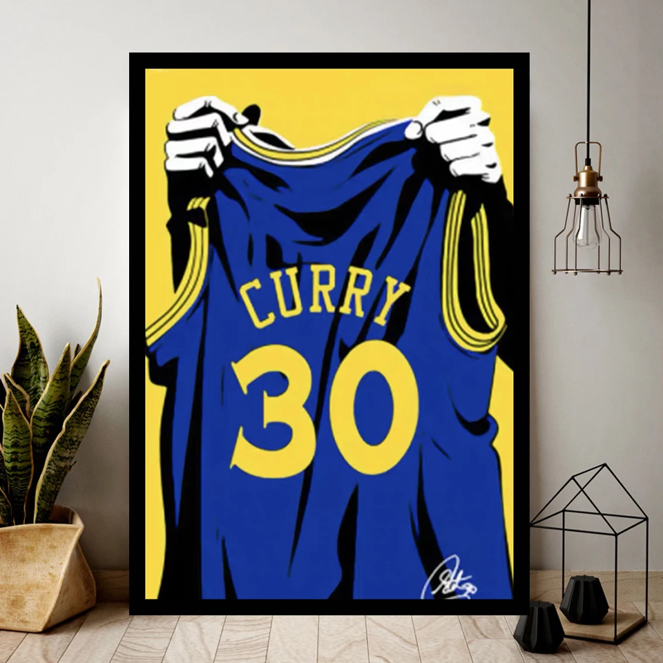 Постер-Веер HD Золотые государственные Воины Стефен Карри корзина домашний Декор