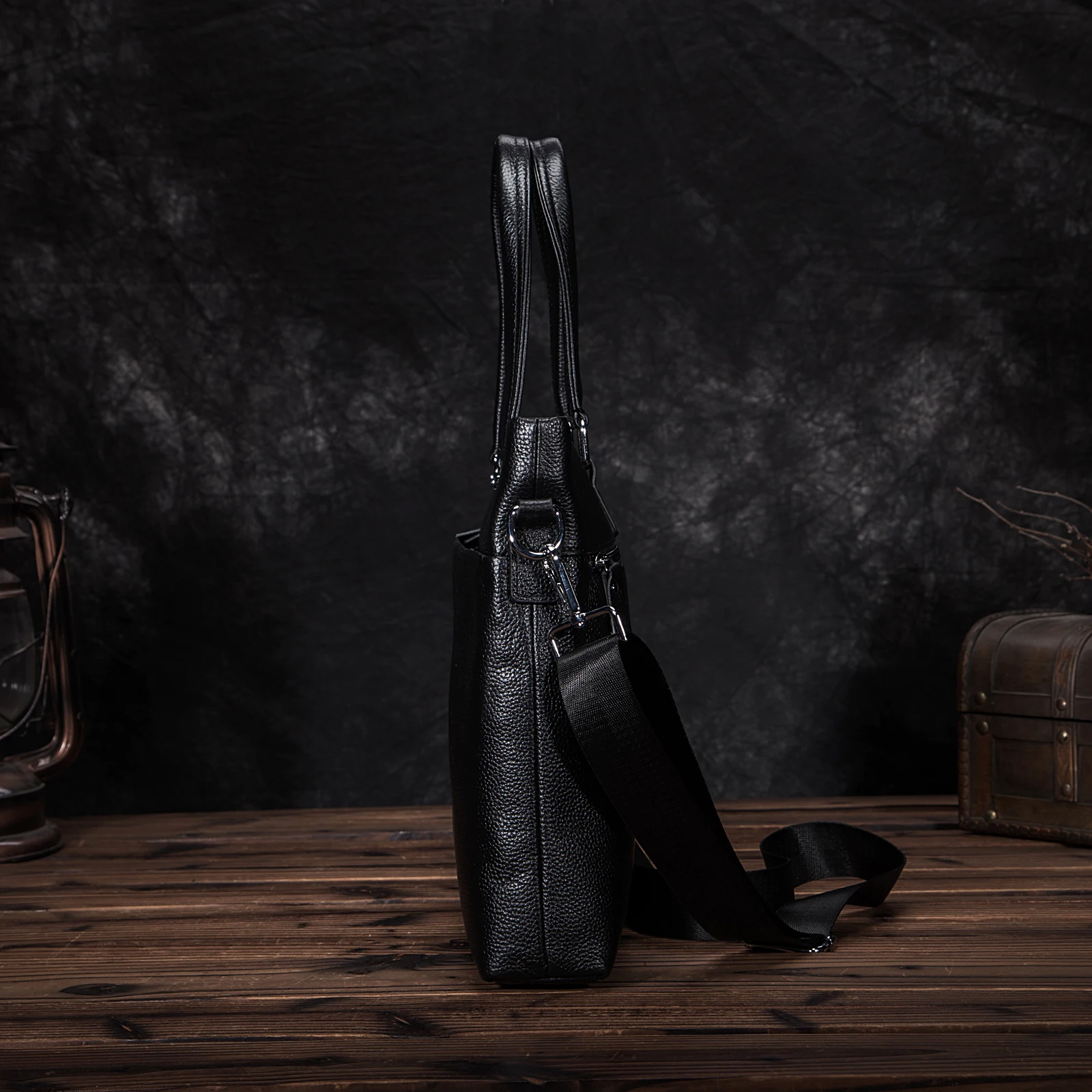 Мужской деловой портфель из натуральной кожи в Корейском стиле кейс для ноутбука