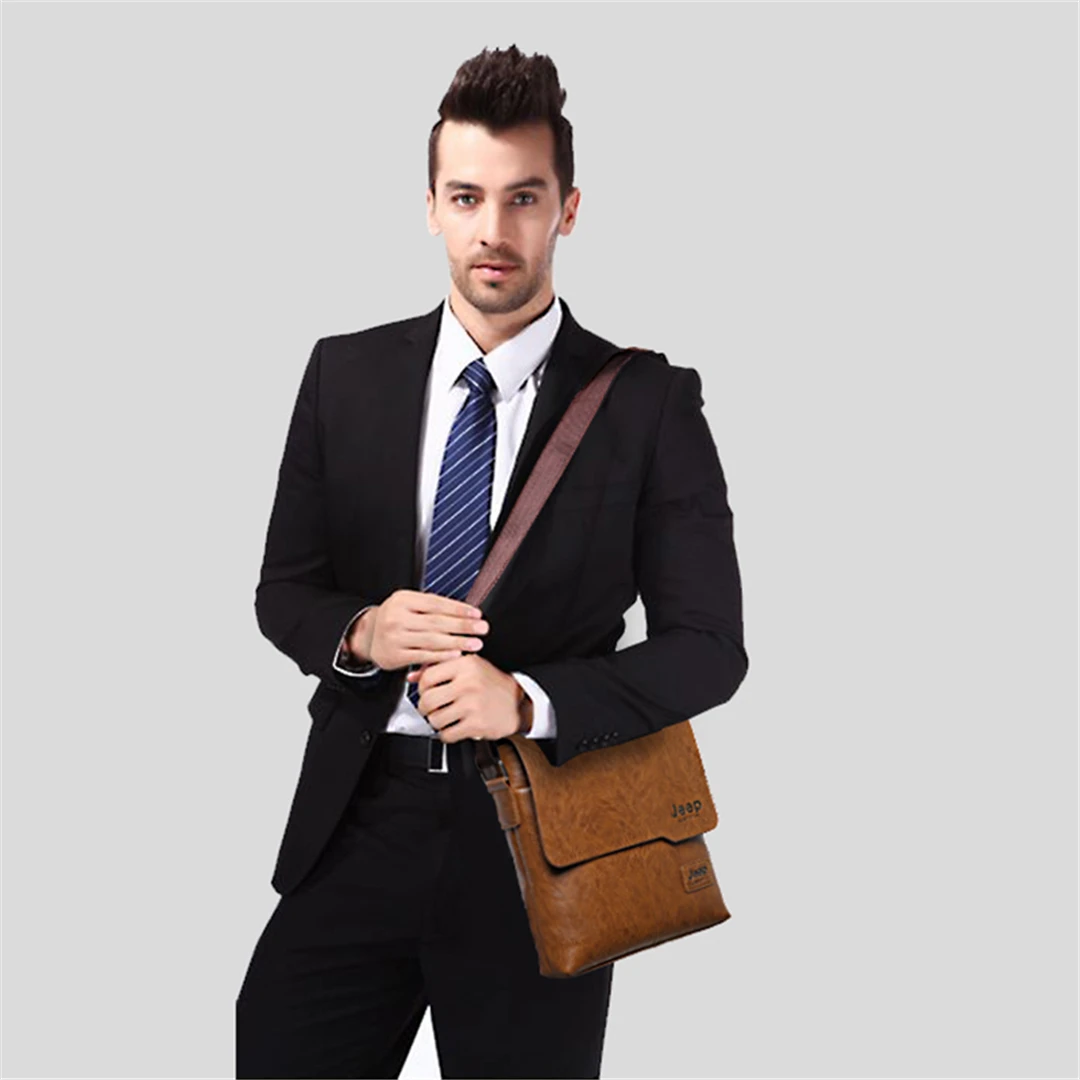 

2021 Man's Bag Men Leather Messenger Shoulder Bags Business Crossbody Casual Bags Famous Brand Male Drop Shipping