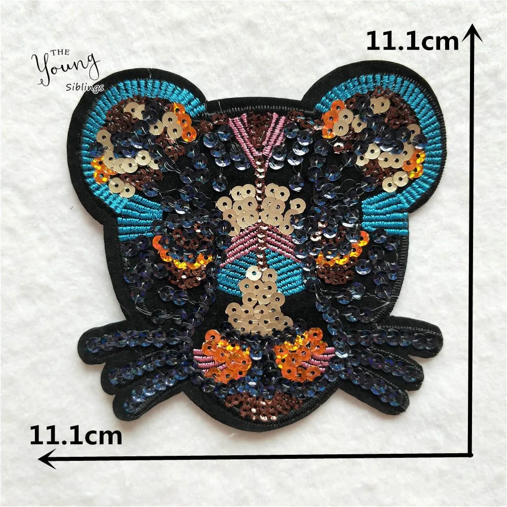 Вышивка в виде кота утюжок для шитья 1 шт. леопардовая пластырь исправление