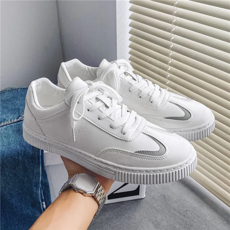 

2021 new white tennis Shoes For Men Summer Air Sneakers Lace Up Low Top Jogging Shoes Man Athletic Footwear Breathable