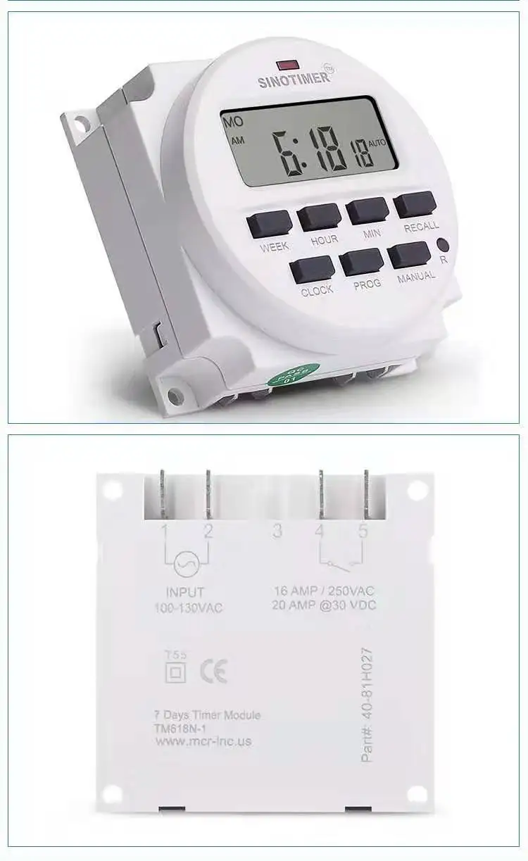 TM618N/12V DC 24VDC 110V AC 220VAC Digital Timer Switch Control Time relay | Обустройство дома