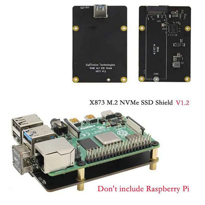 Verkauf X873 V 1,2 NVME M.2 Expansion Board + X735 V 2,5 Power Management & PWM Lüfter Bord + Fall Für Raspberry Pi 4B
