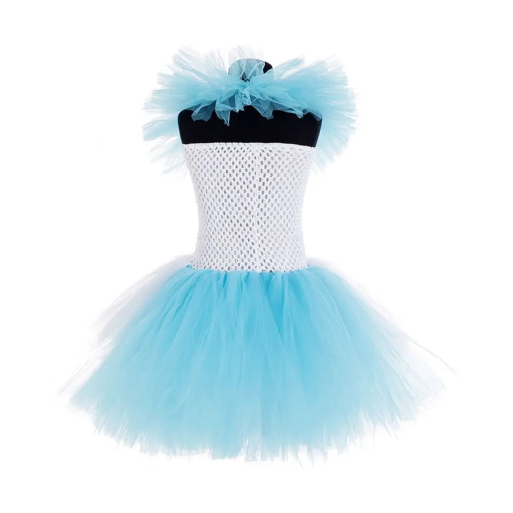 Алиса в стране чудес с юбкой-пачкой стиле костюма для От 1 до 14 лет девочек белое