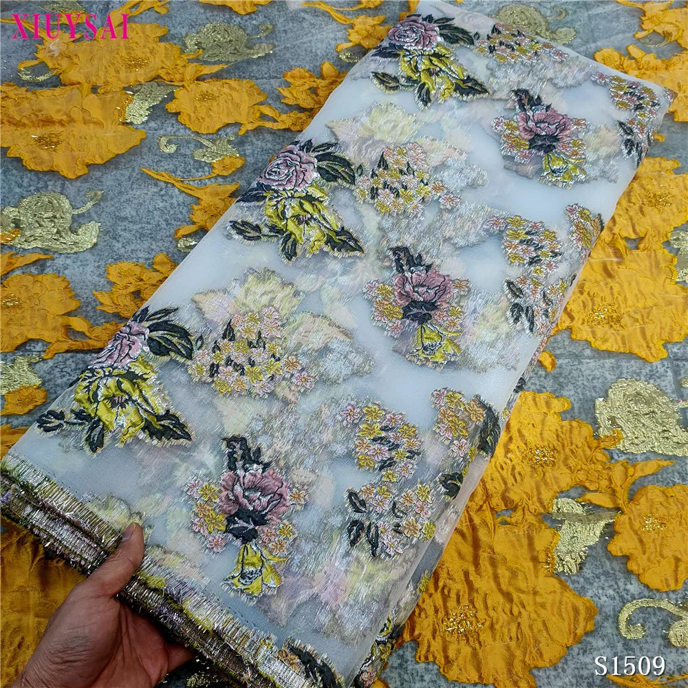 

African Lace Fabric Beautiful Design Brocade Lace Fabric French Net Tulle Lace Fabric Nigerian Lace For Dress SL1509