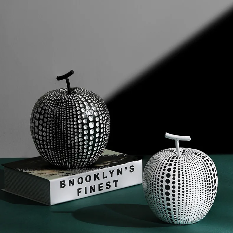 

Украшения Apple Kusama Yayoi, Современная Скульптура в горошек, художественное украшение для дома, офисное искусство, Свадебный Рождественский под...