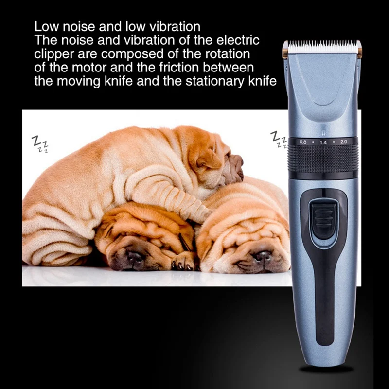 

USB Rechargeable Pet Hair Cutting Trimmer With Digital Display Screen Electric Grooming Tool New
