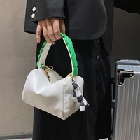 designer soft pu shoulder bag fashion chains pillow bags for women handbags female small patchwork crossbody bag purses tote new