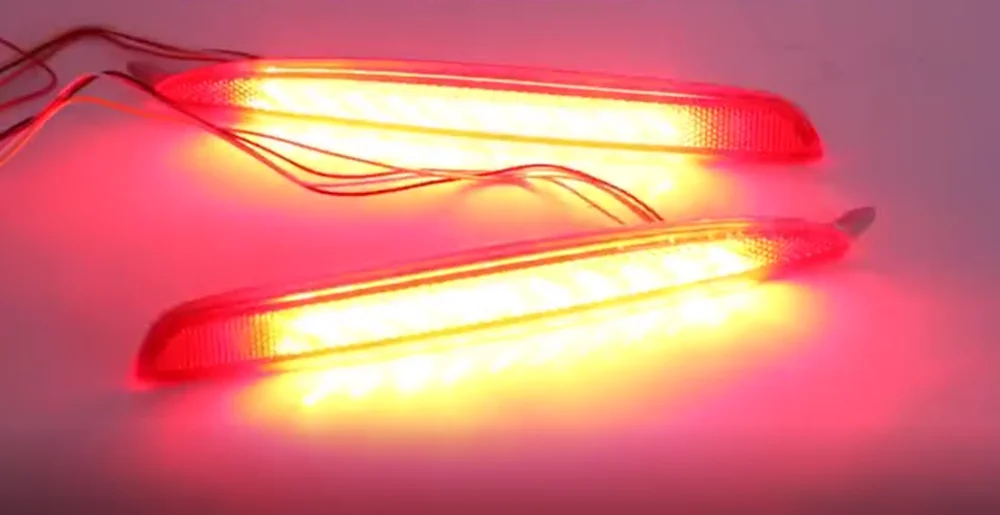 

Qirun светодиодные фары для заднего бампера в сборе, фасветильник дальнего света, стоп светильник, плавный сигнал поворота для mazda 6 2006-15