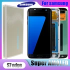 Оригинальный ЖК-дисплей 5,5 ''SUPER AMOLED с рамкой для SAMSUNG Galaxy s7 edge G935 G935F, ЖК-дисплей с сенсорным экраном и дигитайзером в сборе