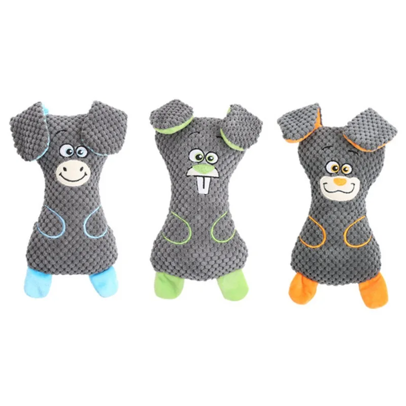 

Dog Toys Plush Cute Squeaky Donkey Shaped Puppy Chew Toy Interactive Cat Toys Pet Dog Sound Toys For Small Medium Dogs