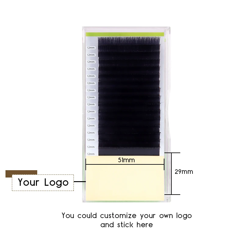 

Biggest Sale $1.99/pc 16lines individual eyelashes 0.03/0.05 thickness for mega volume eyelash extensions DIY your own logo