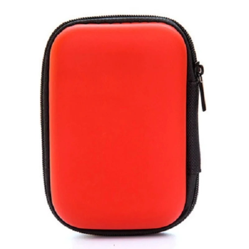 

Mini Zipper Hard Headphone Holder Case Portable Earbuds Pouch Box Earphone Storage Bag Protective USB Cable Organizer Storage