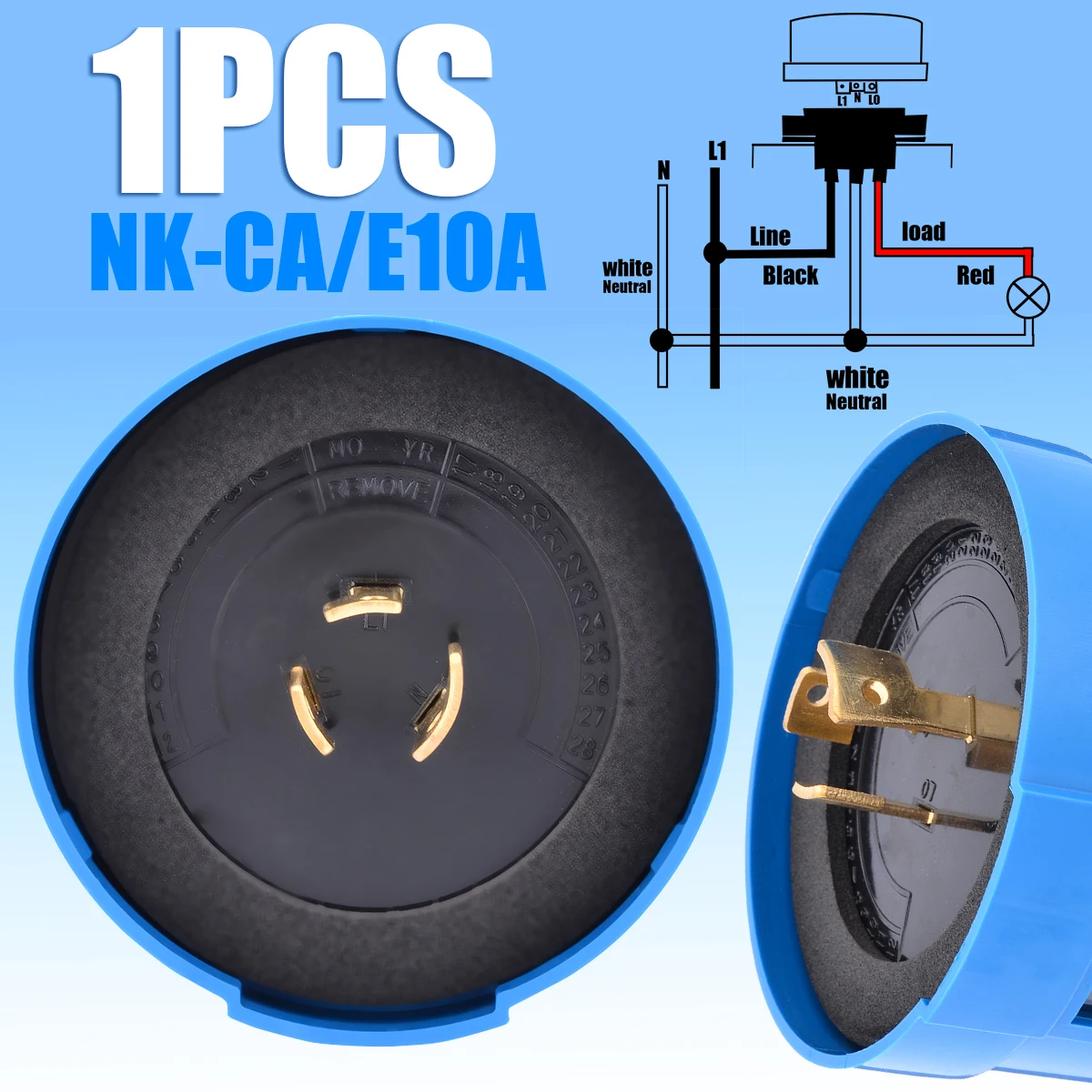 NK-CA/E10A датчик фотоуправления переключатель от сумерек до рассвета