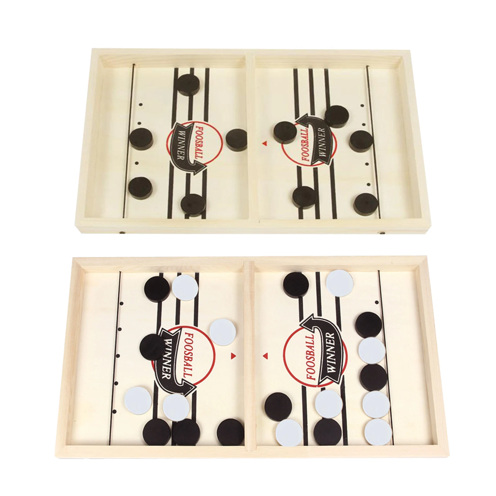 

Fast Sling Puck Game Wooden Board Hockey Board Toys Children Adults Party Toys