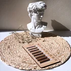 Маленькая ваза, скульптура Давида, фотодержатель, настольный органайзер, органайзер для кистей для макияжа, Цветочная ваза, ваза из смолы, искусство, ремесло, Декор